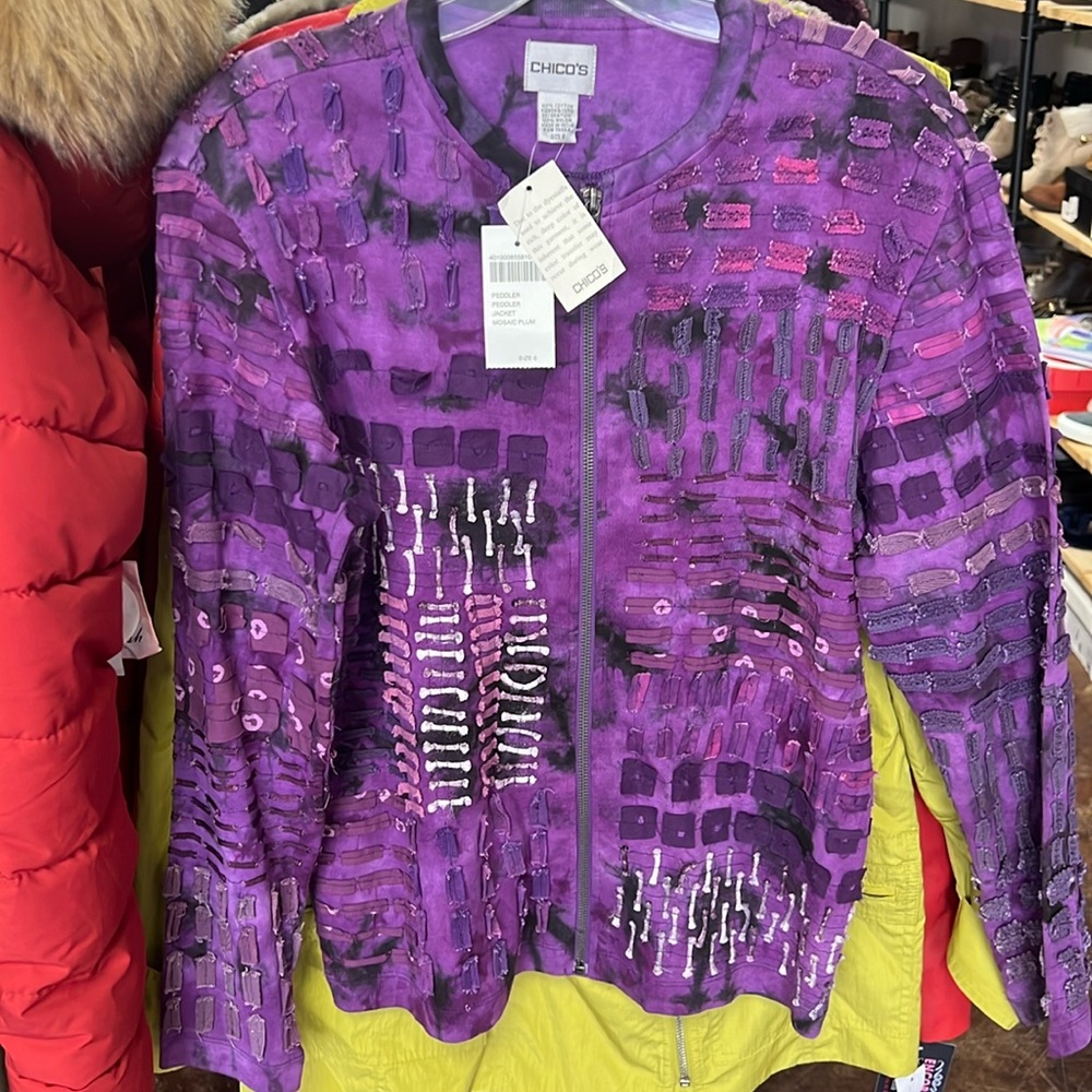 NWT Mosaic Plum Peddler Jacket